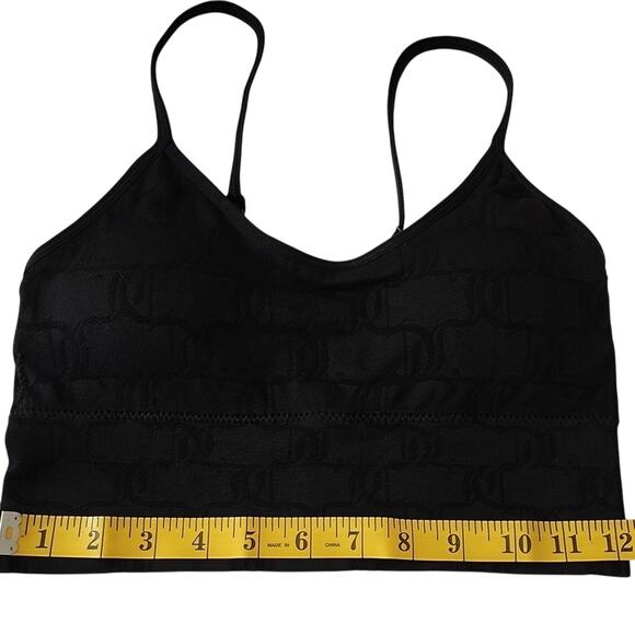 Juicy Couture Black Patterned Bralette Size Medium - Picture 4 of 4